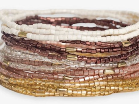 CHELSEA Mixed Metallic 18 Strand Bracelet on Sale