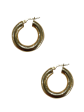 10K Gold Thick Hoops on Sale