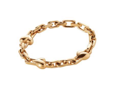 Art Heart Chain Bracelet - Gold Online