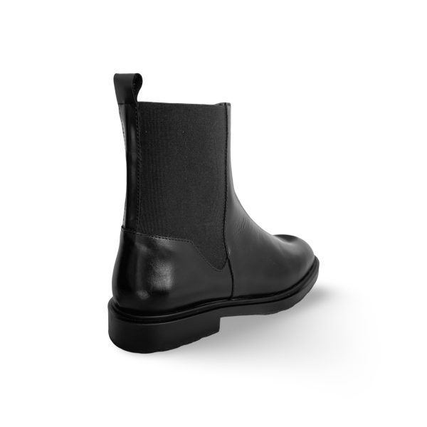 B9132 Black Leather Boot Supply