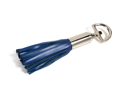 Royal Blue Leather Tassel Bottle Opener - Blue Nickel Online