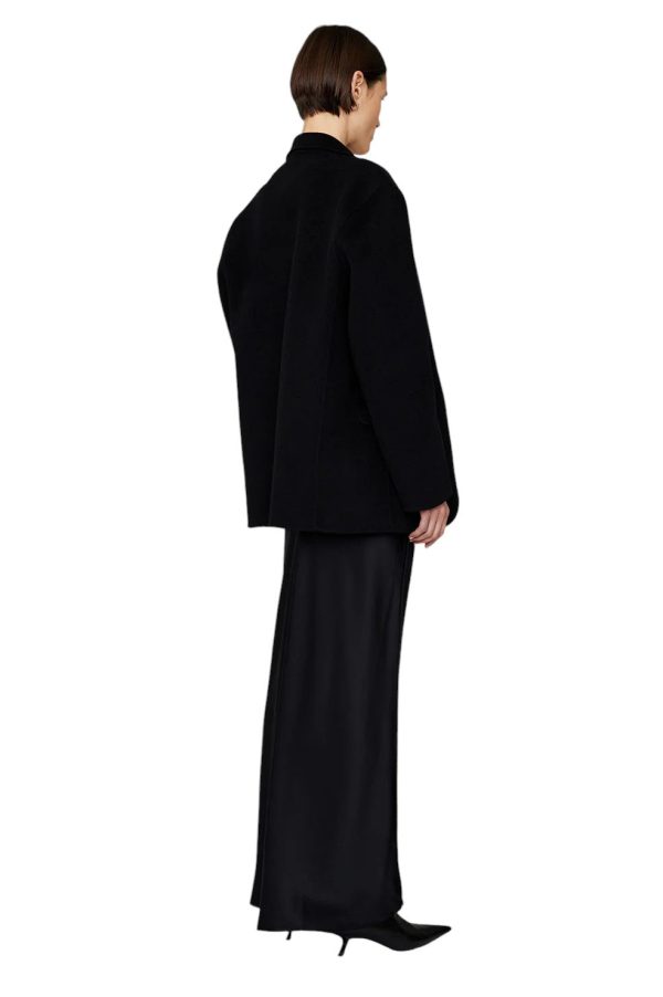 Bar Silk Maxi Skirt - Black For Sale