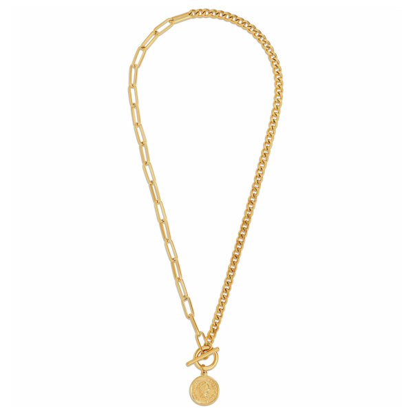 Ellie Vail - Stacie Toggle Chain Coin Necklace Sale