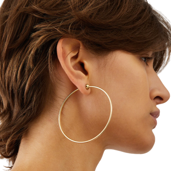 Large Icon Hoops - Gold Cheap