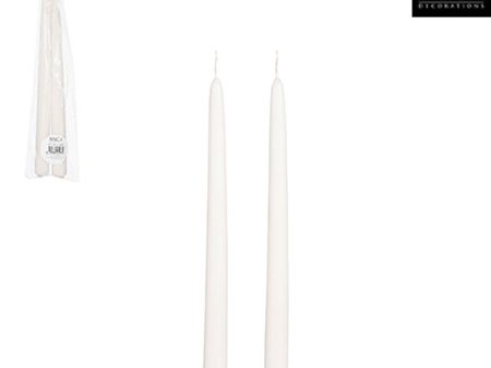 Set of 2 Cream Taper Candles on Sale