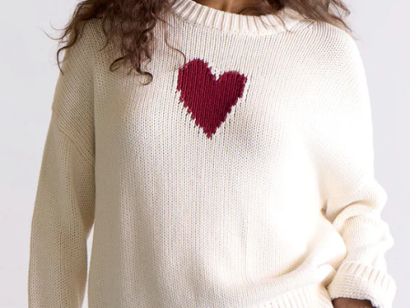 Lovey Heart Sweater - Kerri Rosenthal Cheap