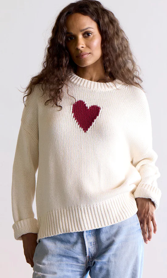 Lovey Heart Sweater - Kerri Rosenthal Cheap