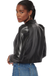 Aliette Vegan Leather Jacket - Black For Cheap