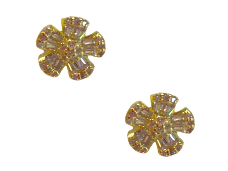 Flower Stud - Gold Hot on Sale