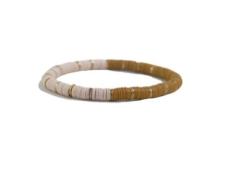 Grace Half and Half Block Stretch Bracelet - Citron Online Hot Sale