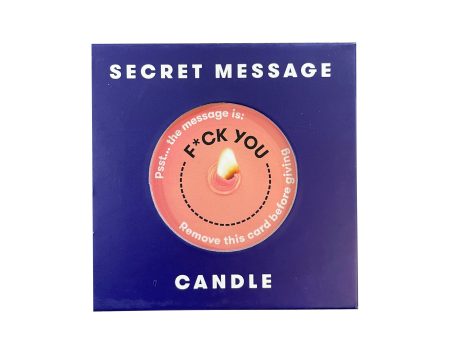 F*ck You  Secret Message Candle For Sale