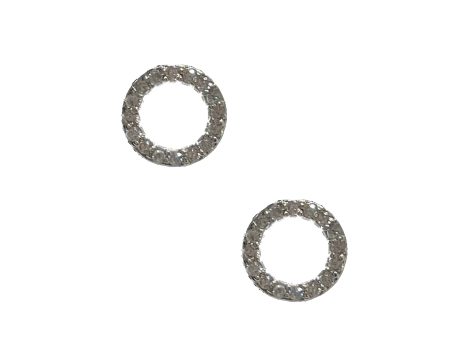 Open Circle Stud - Silver For Cheap