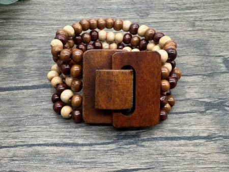 Wood Bead Natural Bracelet For Sale