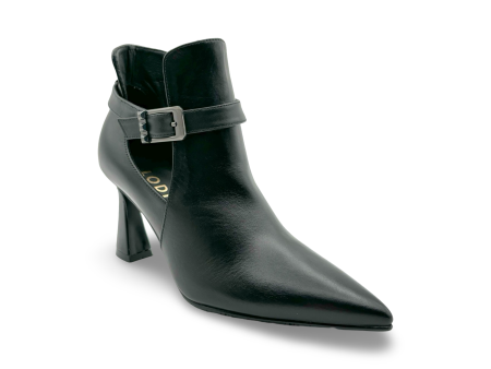 Rolumer Black Leather Bootie on Sale