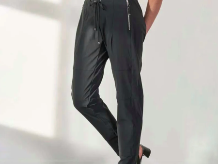 251278 Candy Black Jogger Trousers Cheap