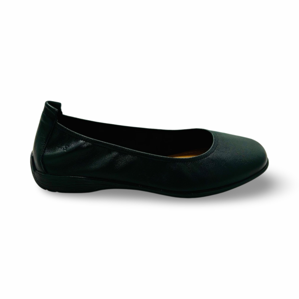 74801 Black Leather Flat Online