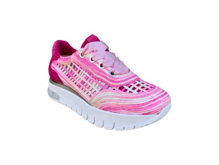 81606 Fuchsia Platform Sneaker For Cheap