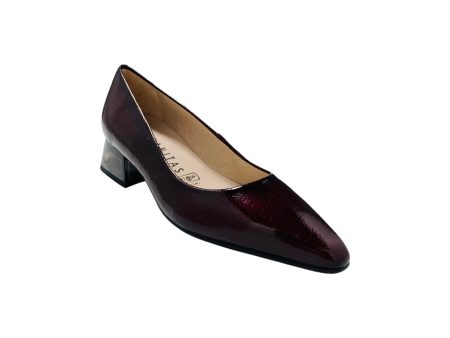 HI232529 Sahara Burgundy Patent Low Heel Supply