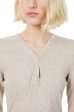 Slinky Long Sleeve Rib Henley - Oatmeal Heather Fashion