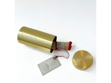 Brass Match Larger Canister and Striker For Cheap