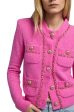 Selma Chain Cardigan - Pink Hot on Sale