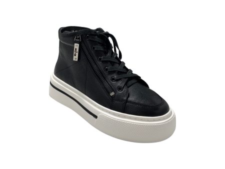 Juniper Black White Leather Sneaker Supply