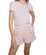 Lizzy Tweed Short - Light Pink Fashion