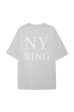 Myers Tee Serif NY - Washed Heather Grey Hot on Sale