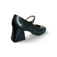 H5711 Black Leather Maryjane Pump For Discount