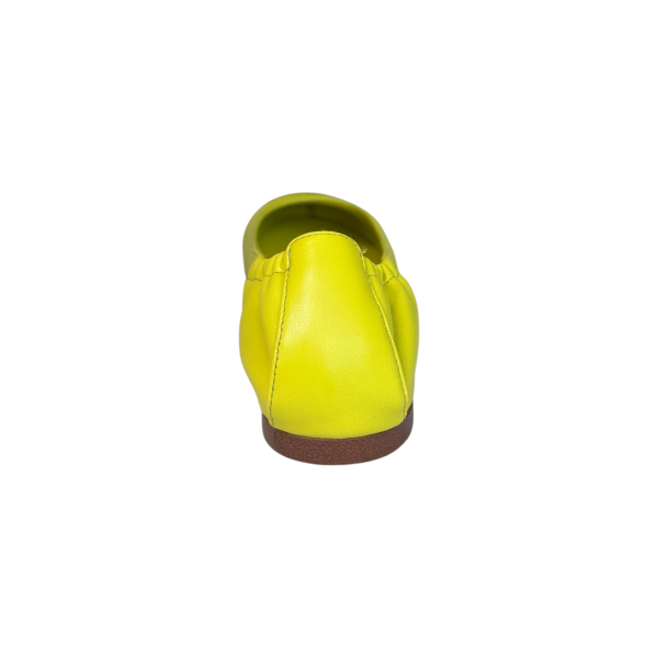 100520 Lime Round Toe Flat Online now