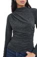 Joelle Top - Charcoal Hot on Sale