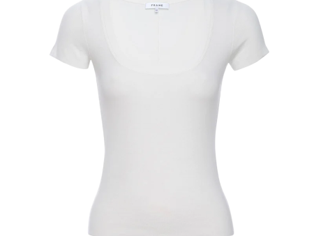 Rib Baby Tee - White Cheap