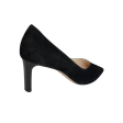 106702 Black Suede Pump Hot on Sale