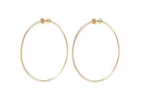 Large Icon Hoops - Gold Cheap