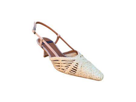 23063 Gina Raffia Natural Slingback Online now