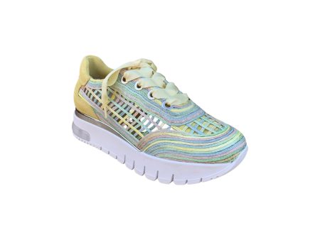 81606 Citron Platform Sneaker For Sale