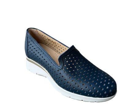 9069 Ocean Blue Perforated Slip On Online