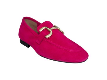 Macie Fuchsia Suede Loafer For Discount