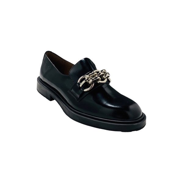 B9103 Black Flat Moccasin Online Sale