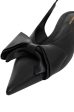 Nina Slingback Flats with Bow - Black Sale