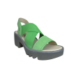 TAJI502 Green Crossover Sandal Online Hot Sale