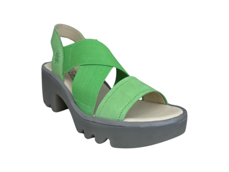 TAJI502 Green Crossover Sandal Online Hot Sale