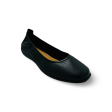 74801 Black Leather Flat Online