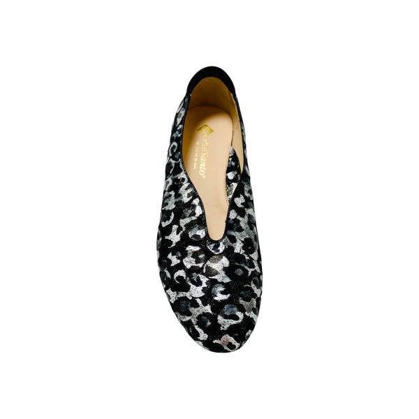 235040 Sliver Black Suede Flat For Sale