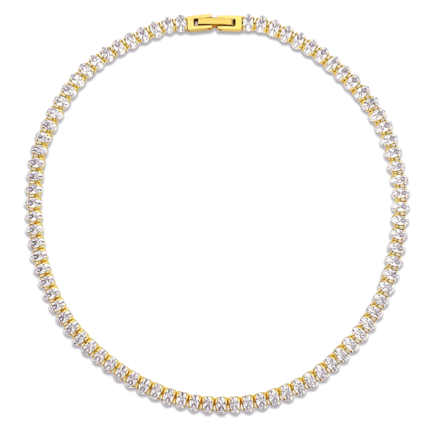 Ellie Vail - Mylah Oval Tennis Choker Necklace For Sale