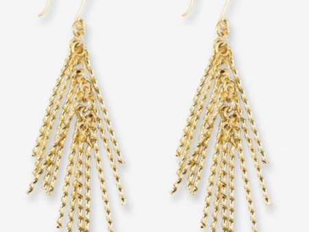 VANESSA Spiral Bar Dangle Earrings Online Sale