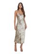 Seridie Silk Slip Dress - Tan Snake For Discount