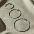 Medium Icon Hoops - Silver Online