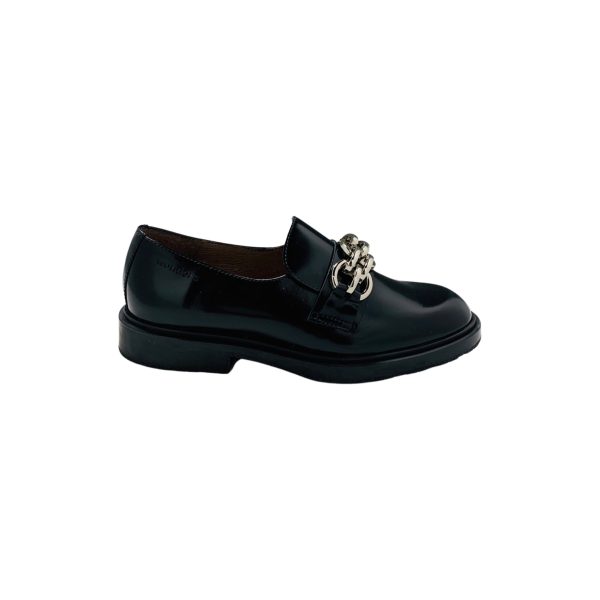 B9103 Black Flat Moccasin Online Sale