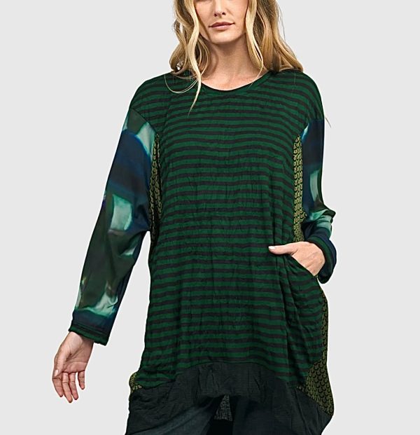 AT609F Anthea Tunic Top Forest Discount